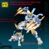 F5-A0001-A0004 Morphing Mecha series 2-in-1 robot puzzle assembling model aldults birthday building blocks toy gift