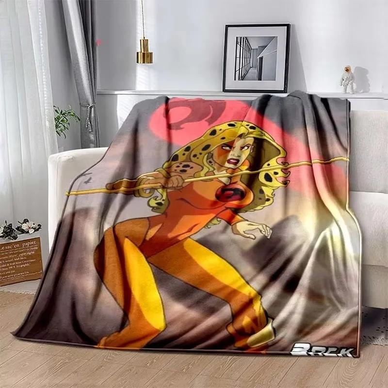 Fashion Cartoon Thundercats Printed Blanket Picnic Blankets Warm Blanket Soft and Comfortable Blanket Home Travel Birthday Gifts