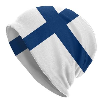 Gorro holgado con bandera de Finlandia personalizado para mujer, gorros de punto Hippie Unisex, gorros para esquí de invierno