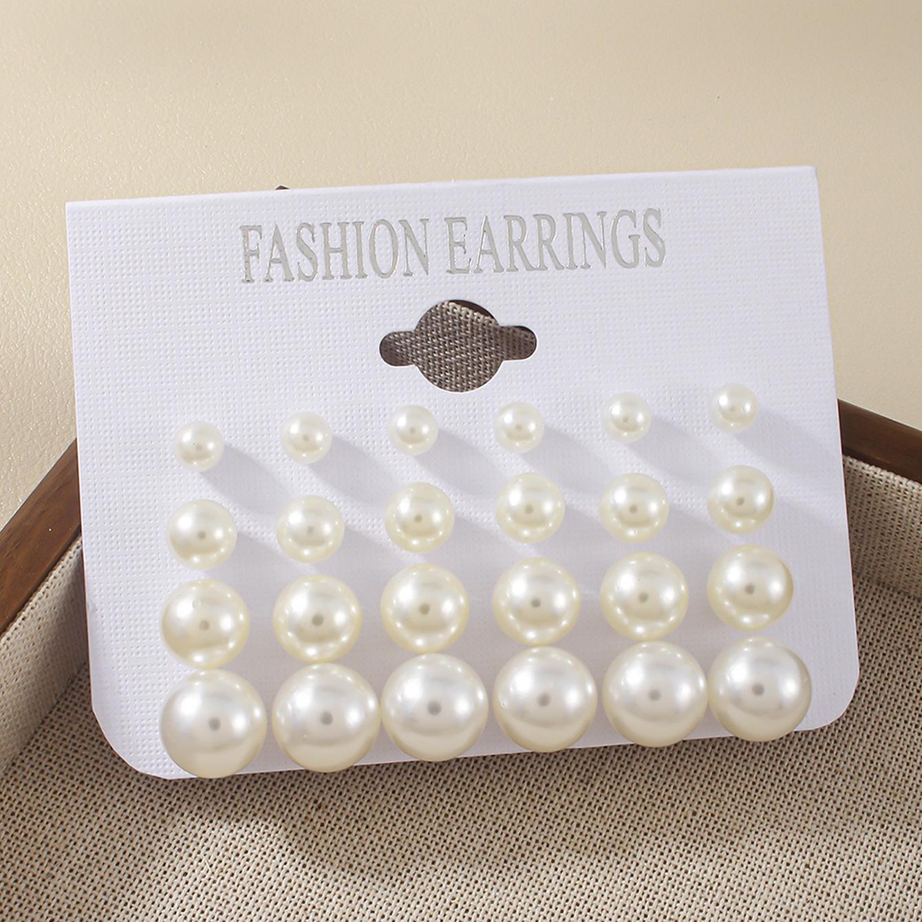 Hot Sale Classic Simple Versatile Earrings Set Fashion Versatile Style Earrings Foreign Trade