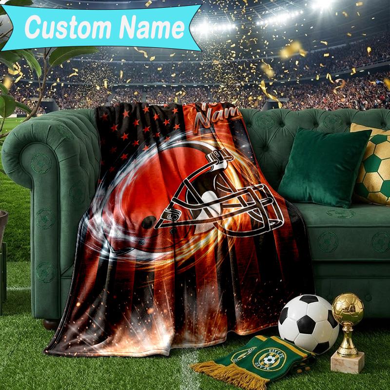 Custom Name Blanket Cincinnati Browns Legacy Blanket Bedding Blanket for Travel, Camping, Living Rooms, Offices, Sofas, Fan Christmas Gift