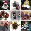 9Pcs/set DIY Craft Xmas Party Christmas Tree Ornament Pine Nuts Pinecone Hanging Ball