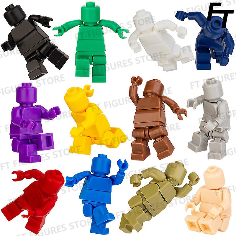 Super Movable Hyperactive Mini Action Figures Multi-joint Bricks Building Blocks Cartoon Anime Movies Toys For Children
