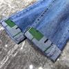 Personality Tide Brand Jeans Men's Summer Thin Section Elastic Slim Micro Harlan New Tide Men's Long Trousers