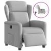 Electric Reclining Armchair Cloud Grey Fabric