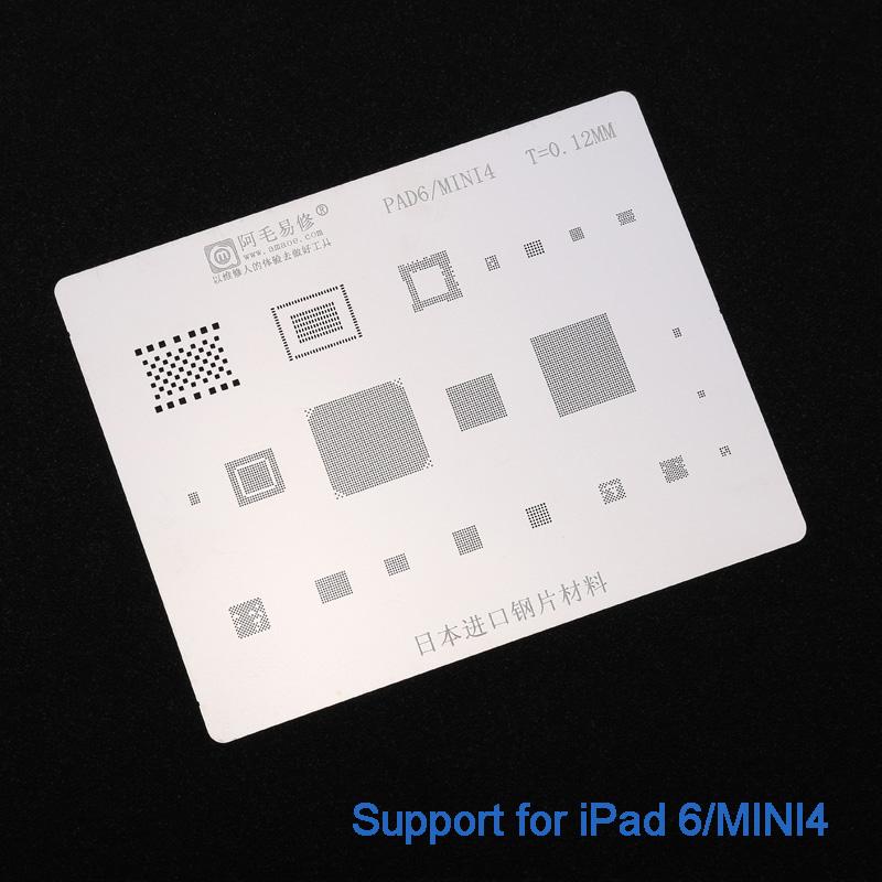 

Японский трафарет для BGA-реболлинга из нержавеющей стали для iPad2/3/4/5/6/PRO/mini1/2/3/4, жесткий диск NAND PCIE, шаблон для установки в жестяную банку