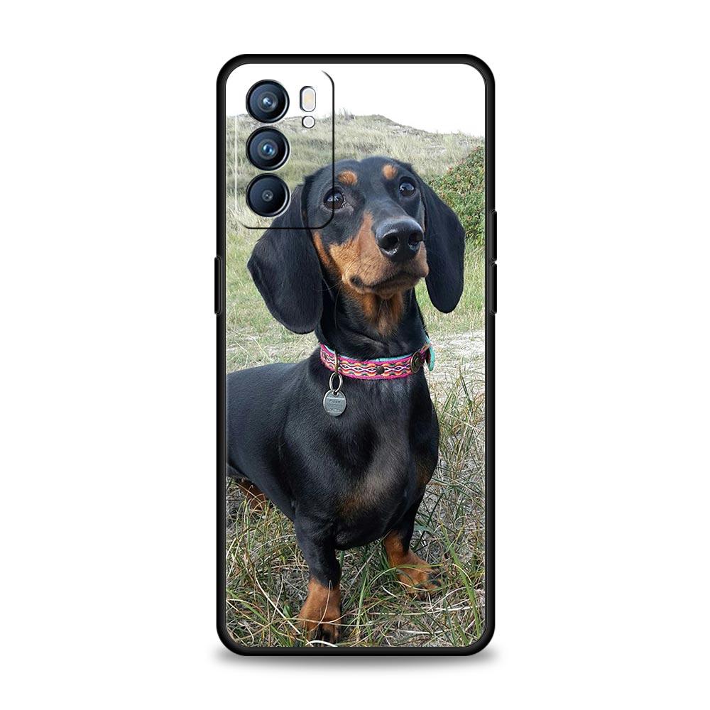 

Dachshund Silhouette Dog cute Case For Oppo A54 A53 A52 A9 A15 A76 A74 A57 A31 Find X6 Pro X5 Reno8 Reno7 Reno6 Pro 5G Cover Oppo A52