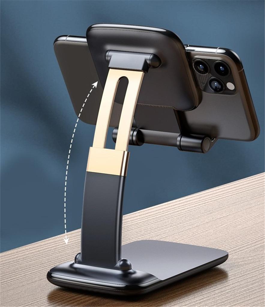 2022 Metal Desktop Tablet Holder Table Cell Foldable Extend Support Desk Mobile Phone Holder Stand For iPhone iPad Adjustable