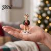 Christmas Craft Ornament Hat Tree 24Pcs Acrylic Advent Calendar Set Giraffe with Santa Hanging Decorations
