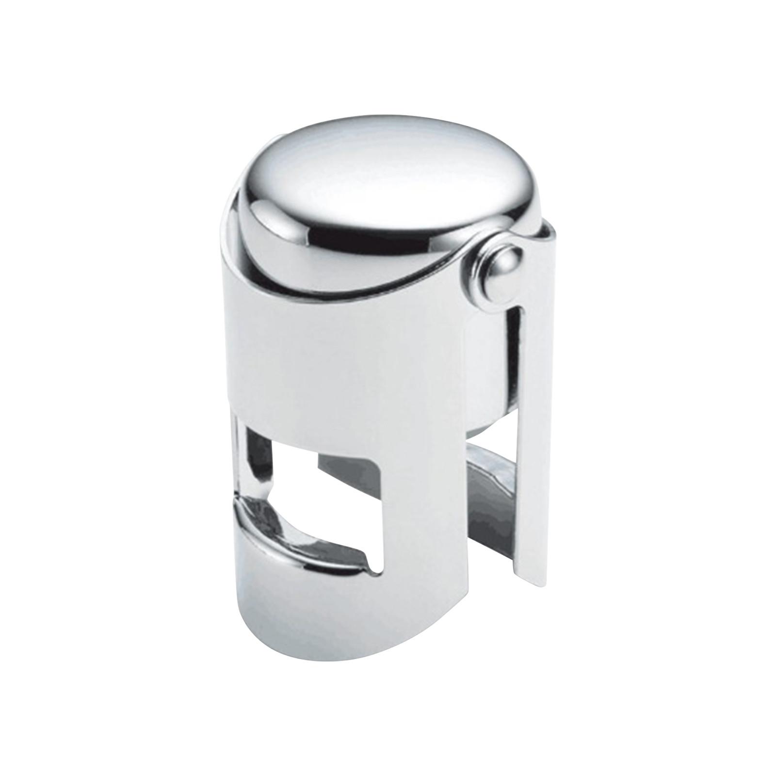 

2 шт. пробки для шампанского - высококачественные многоразовые пробки для бутылок шампанского из нержавеющей стали с фиксирующим зажимом One Size серебряный