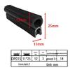 Customizable EPDM U-Shaped Rubber Sealing Strip for Electrical Cabinets and Car Doors