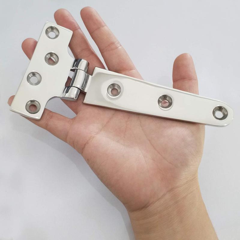 Marine Grade 316 Stainless Steel T Hinge Rust Resistant Hinge for Caravan Shed Cabinet Garden Gate Boat Accessory