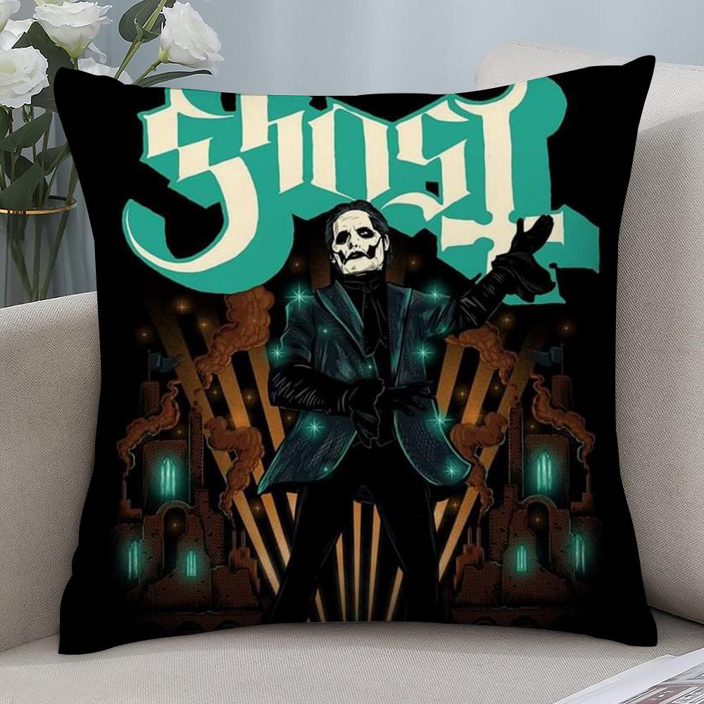 Hot G-Ghosts Band Pillow Case Short Plush Sofa Decorative Gift Home Double-sided Printing Cushion