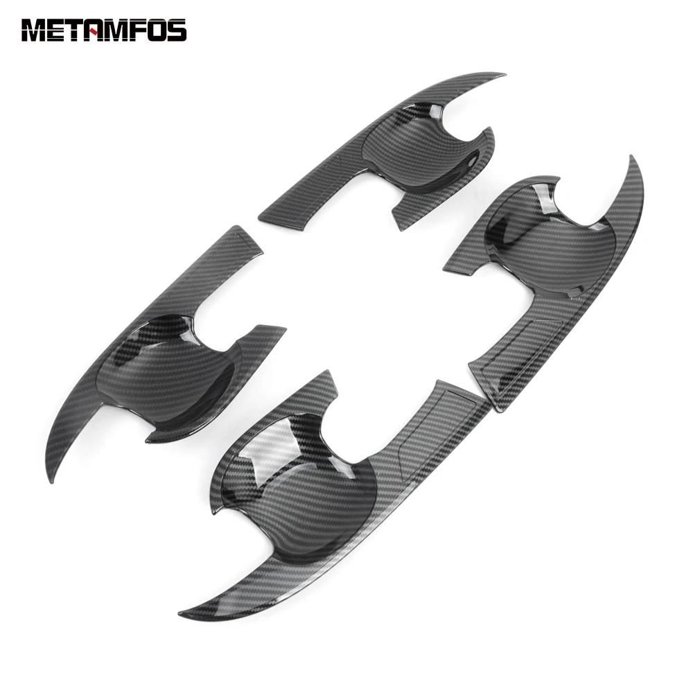 Side Door Handle Bowl Cover Trim For Toyota Corolla Sedan - 2024 Carbon Fiber Protection Cap Accessories Car Styling