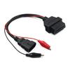 Black OBDII Connector Adapter 3Pin to 16Pin OBD2 Plug Adapter Diagnostic Cable Adapter  For Lancia