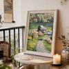 Pearl Painting Kit Country Theme Frameless Handicraft DIY Bedroom Decoration Living Room Wall Art Room Decoration Art Craft Decoration