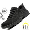 Fashion Work Safety Shoes Men Boots Fashion Work Sneakers Male Shoes Adult Work Boots Steel Toe Shoes Indestructible Men Safety Boots