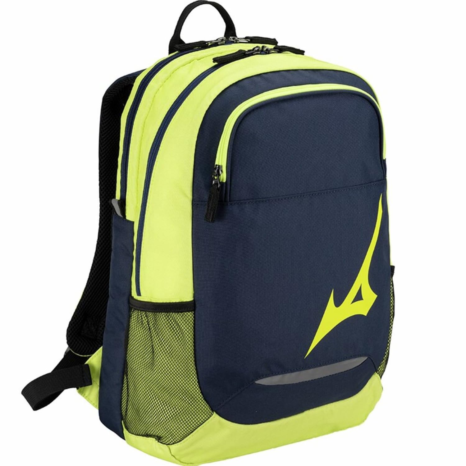 Mizuno Tennis Racket Sports Backpack 63JDB009 Navy x Lime Tennis/Soft (1 racket)
