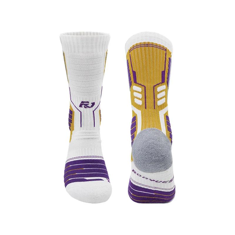 Professional Damping Sport Short Socks Compression Bright Color Towel Bottom Running Football Cycling Outdoor Basketball Socks