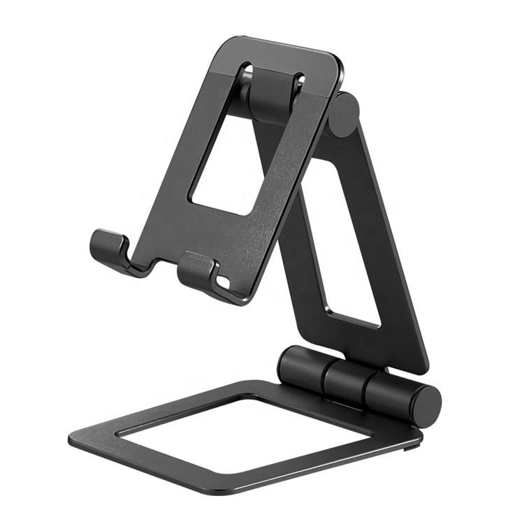 Hot Selling Foldable Mobile Phone Holder Stand Mobile Phone Desktop Stand Lay Flat чёрный