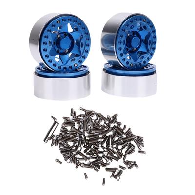 4pcs 1.9 Inch Beadlock Wheel Rim Hub Aluminum Alloy RC Wheel Hub for 1 10 RC Crawler Upgrade Accessories Imitation VP