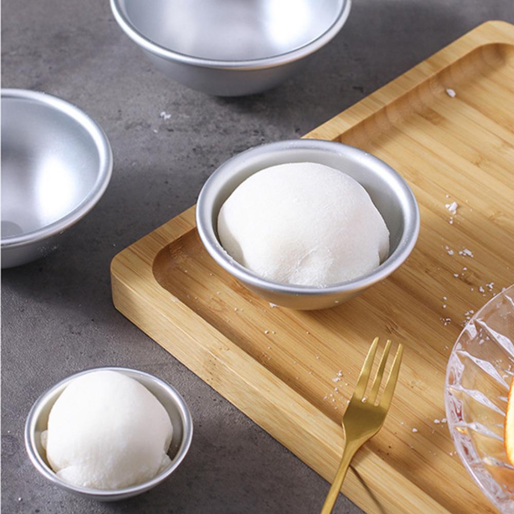 1PC Snowball Half Round Big Fortune Snow Meiniang Mold Half Round Glutinous Rice Cake Pudding Mold Mousse Cake Mold Pastry Tool