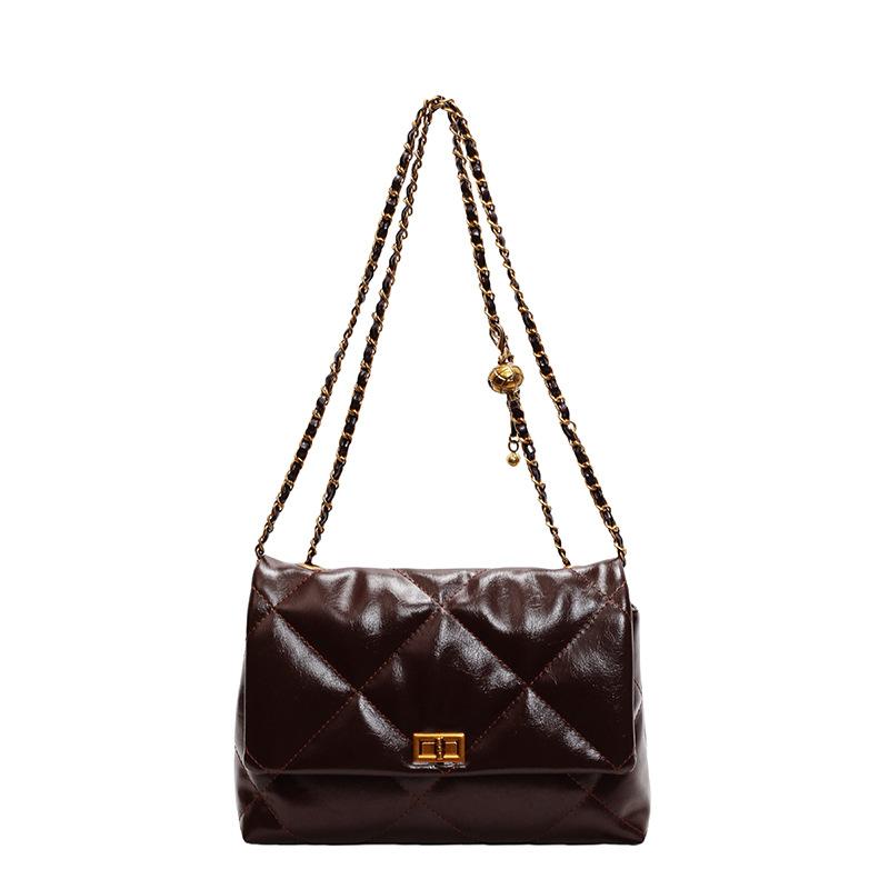 

Сумка Женская Новая Повседневная Универсальная На Плечо Мессенджер Сумка для Поездок темно-коричневого