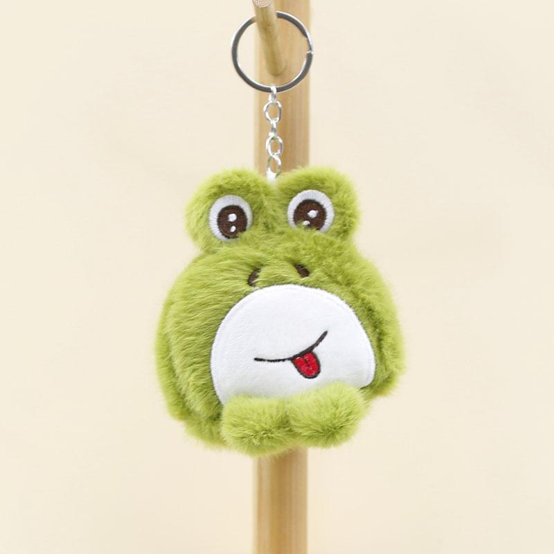 

Мягкий плюшевый брелок в виде лягушки, очаровательная зеленая игрушка-лягушка, украшение для сумки