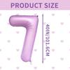40 inch 0-9 Matte Purple Number Balloons Helium Foil Mylar Balloon Birthday Party banquet Decoration