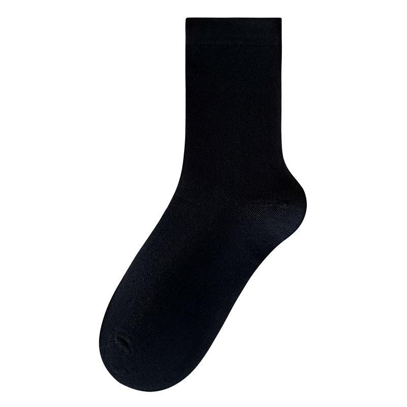 

Female Autumn and Winter Pure Color All Build In The Tube Loose Mouth Month Son Boneless Cotton Socks 1 pair чорний