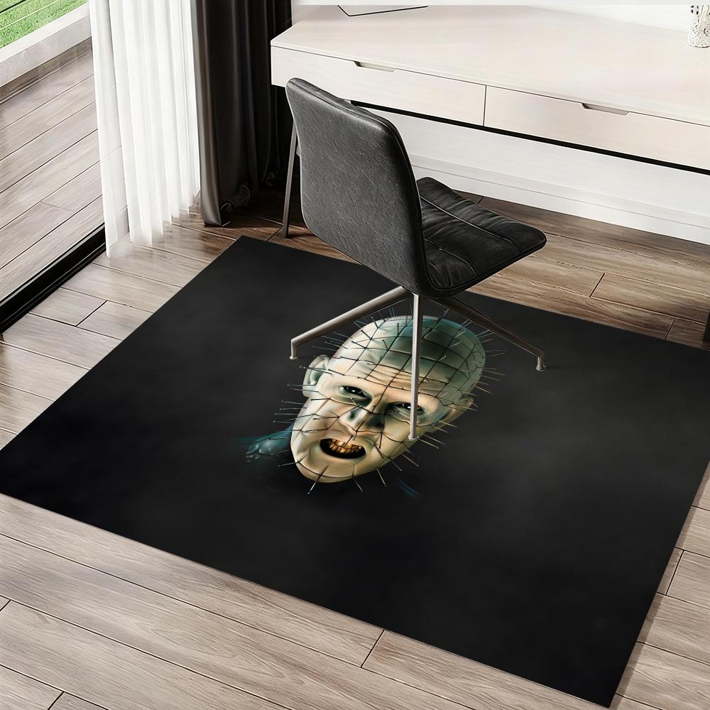 Hellraiser Horrorfilm Fans Fußmatte Weich Verdickt Saugfähig Rutschfest Schlafzimmer Wohnzimmer Türvorleger Heimdeko Flanell Teppiche