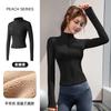 Pilates Yoga Shirt Fleece Jacket Women's Spring Top Skinny Long Sleeve Fitness Quick Dry Jacket Sports Riding