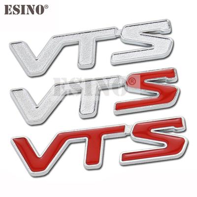 1Pc New VTS Car Styling 3D Metal Chrome Zinc Alloy Emblem Badge Sticker Decal Fender Emblem Auto Accessory for VTS C2 C4 C5 C-Qurate