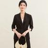 Jinjuan Mulberry Silk Lapel Blazer