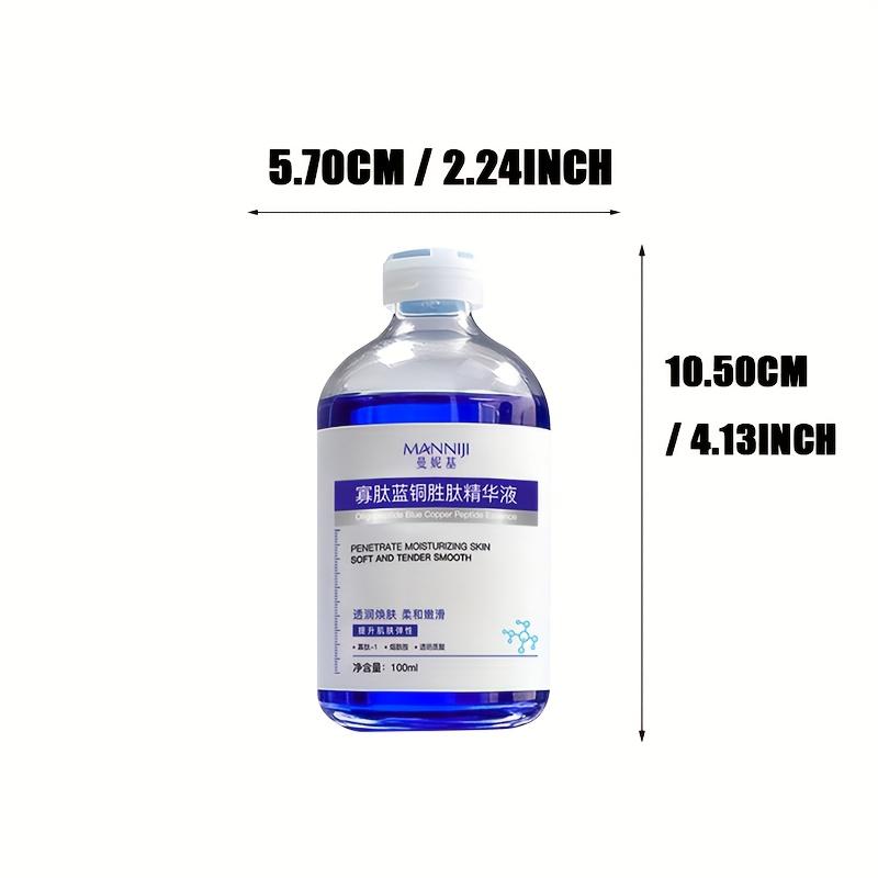 Blue Copper Peptide Face Serum - Anti-Wrinkle Firming Face Serum, Hydrates Skin & Minimizes Pores Lifts The Facial Contours Face Tightening, Skincare