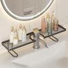 Over Faucet Sink Storage Shelf Large Punch-free Capacity Waterproof Holder for Bathroom Toiletries Kitchen Dishwashing Supplies