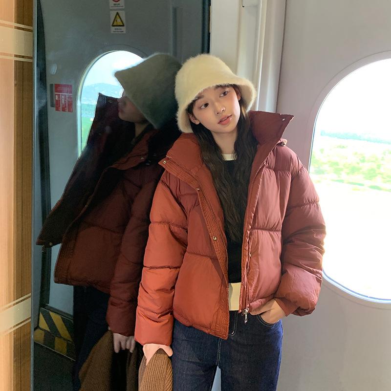 Padded-padded jacket hooded short bread winter padded jacket new design small jacket