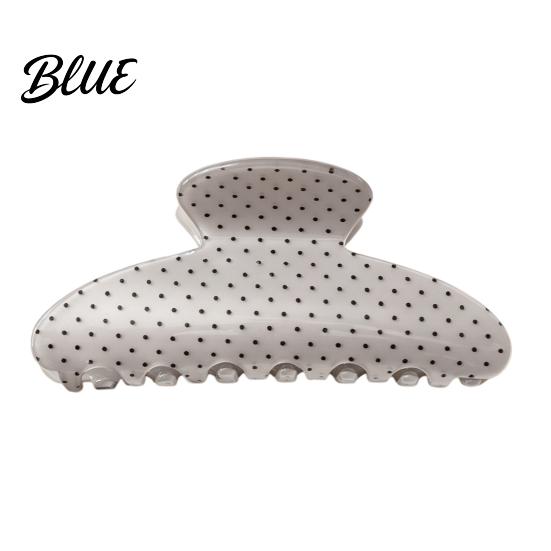Korean Style Hair Accessories Polka Dot Claw Clip for Women, Lightweight Acrylic Non-Slip Jaw Clip, Styling Medium Long Elegant Strong Hold