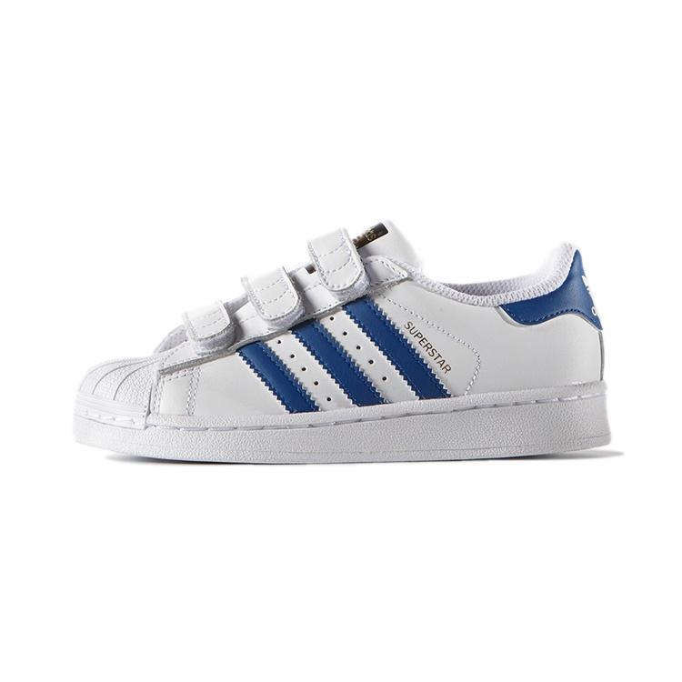 (PS) adidas originals Superstar CF C  White Blue Gold  Kids  S74945 EU 30.5