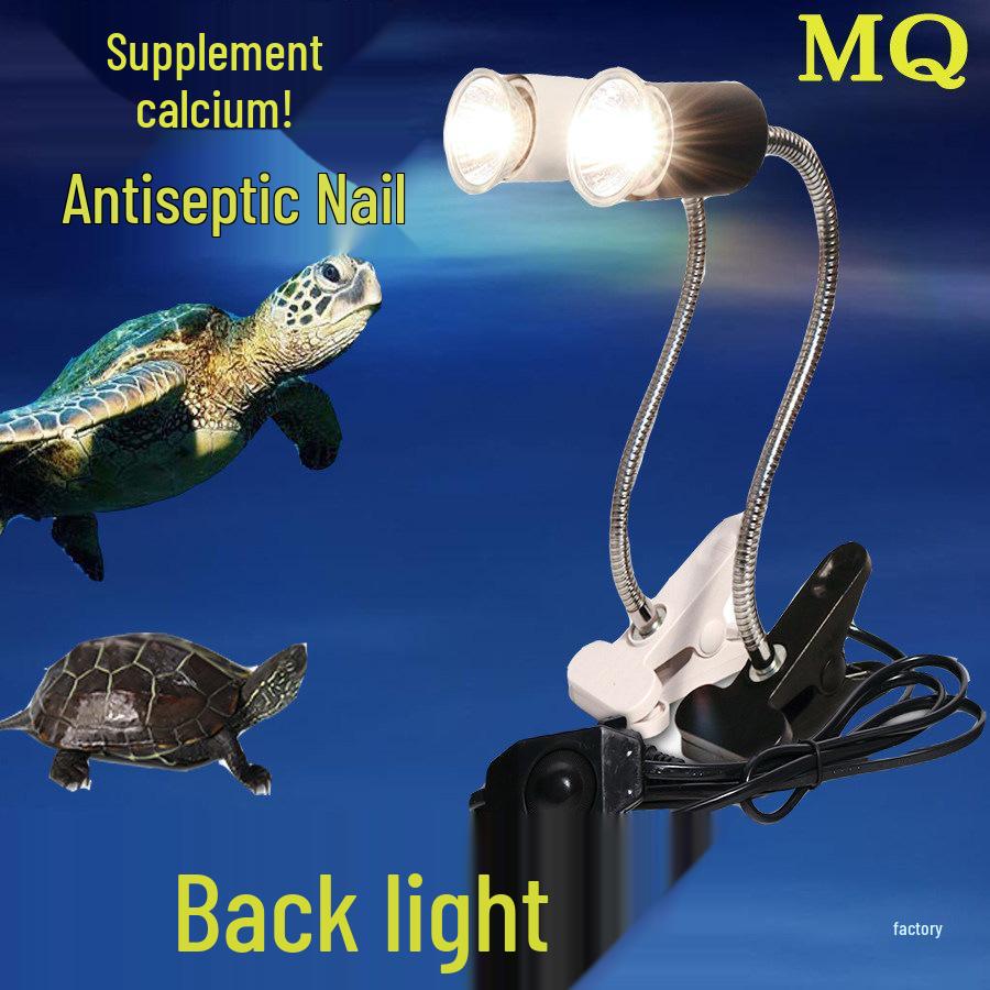 

Turtle UVB Basking Heat Lamp for Deep Water Turtles with Tortoise Platform 1 Bulb