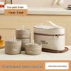 Double-Layer Insulated Stainless Steel Lunch Box - Round Bento for Students & Office Workers