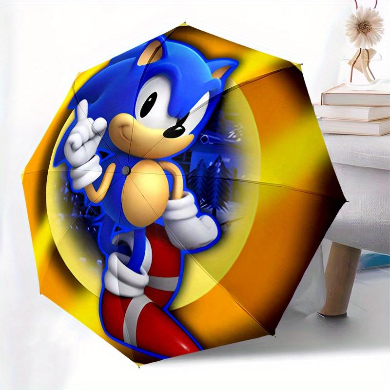 Sonic the Hedgehog Classic T Shirt  Officially Licensed Sonic ShirtUmbrella, Portable 3 Fold Compact Umbrella for Men & Women, Valentine's D