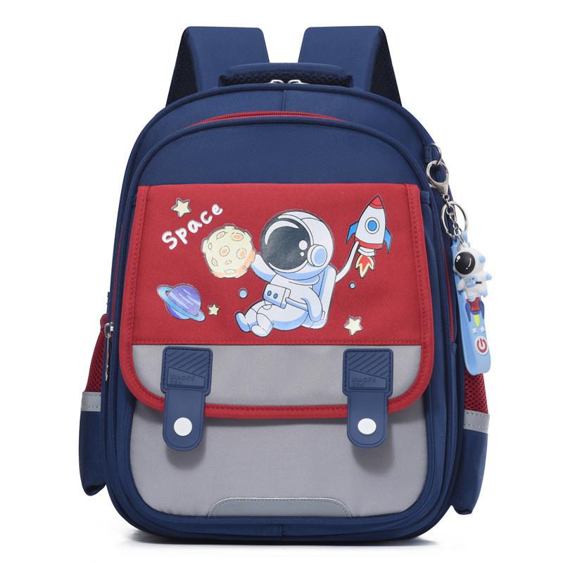 New Cartoon Astronaut Student Backpack Grade 3-4 Unisex Large Capacity Spine Protection