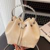 A Niche and Fashionable Hand-held Small Bag A Trendy and Stylish Chain Crossbody Bag and A Commuter Bucket Bag