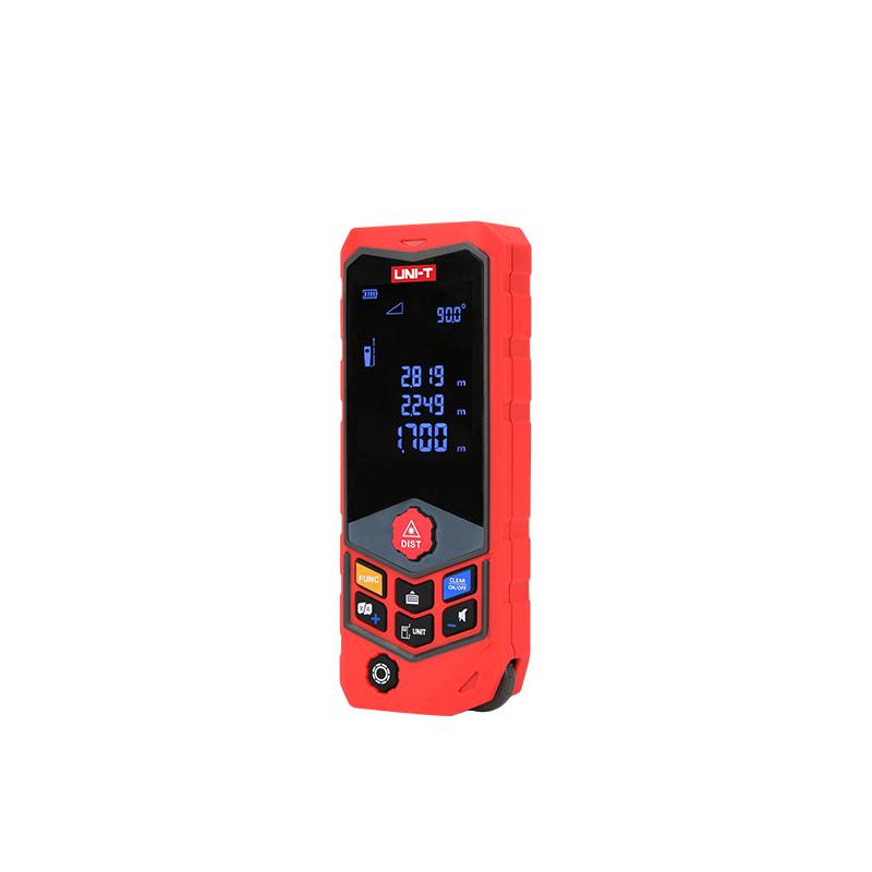 UNI-T LM100 Handheld Digital Laser Distance Meter Range Finder Rangefinder Length Area Volume Measurement 20 Group Data Storage