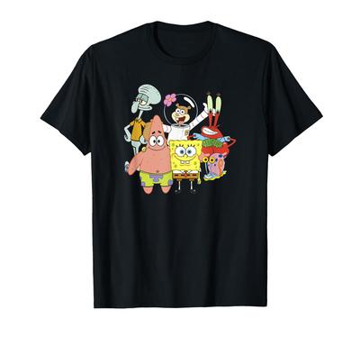 Spongebob Schwammkopf Übergroßes Strandgruppen T-Shirt