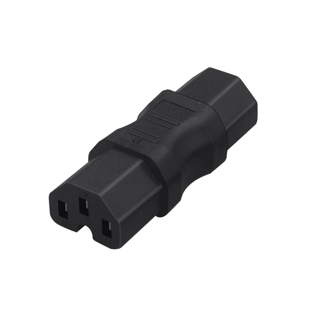 IEC 320 3Pin Female to 3Pin Female IEC 320 C13 to C15 Power Plug Adapter C13 to C15 3Pin Female Power Adapter Converter