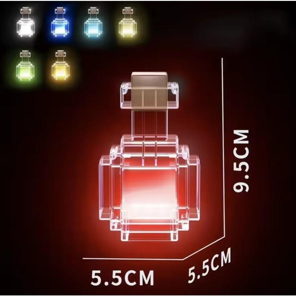 Mini MC Game Night Light Change Color Liquid Medicine Bottle Model Type C Rechargeable Game Room Atmosphere Decoration Toy Gift
