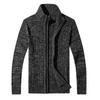 Men's Sweater 2025 Fall/Winter Men's Knitted Top Jacket Slim-fit High-neck Long-sleeved Cardigan