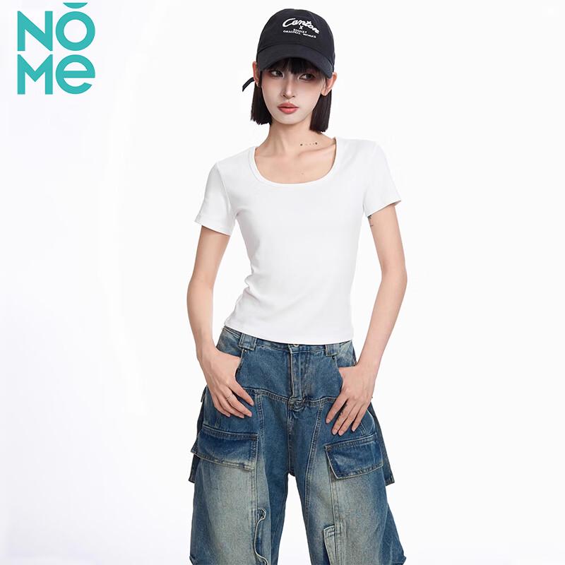 NOMe Women s Square Neck Short Sleeve T-Shirt M